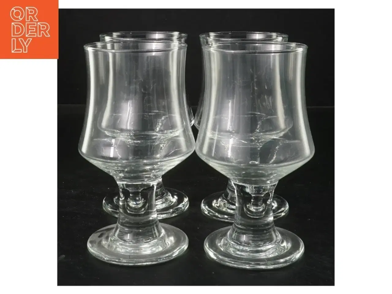 Billede 1 - Sæt med 4 glas (str. Ø 7,5x14 cm)