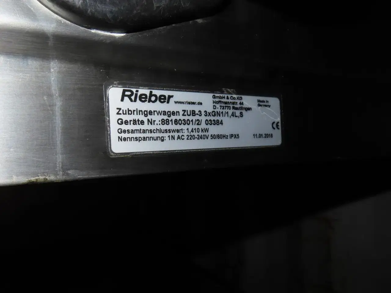 Billede 3 - Bain Marie RIEBER ZUB-3 3xGN1/1,4L