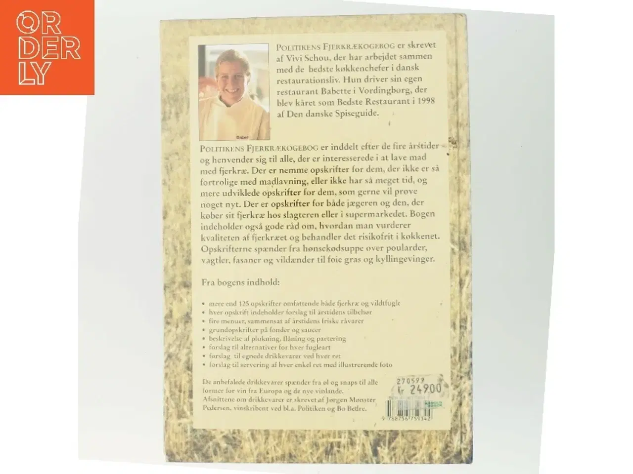 Billede 3 - Politikens fjerkrækogebog af Vivi Schou (Bog)