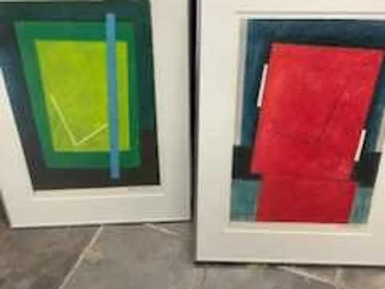 Billede 1 - Akryl på lærrede ogTryk