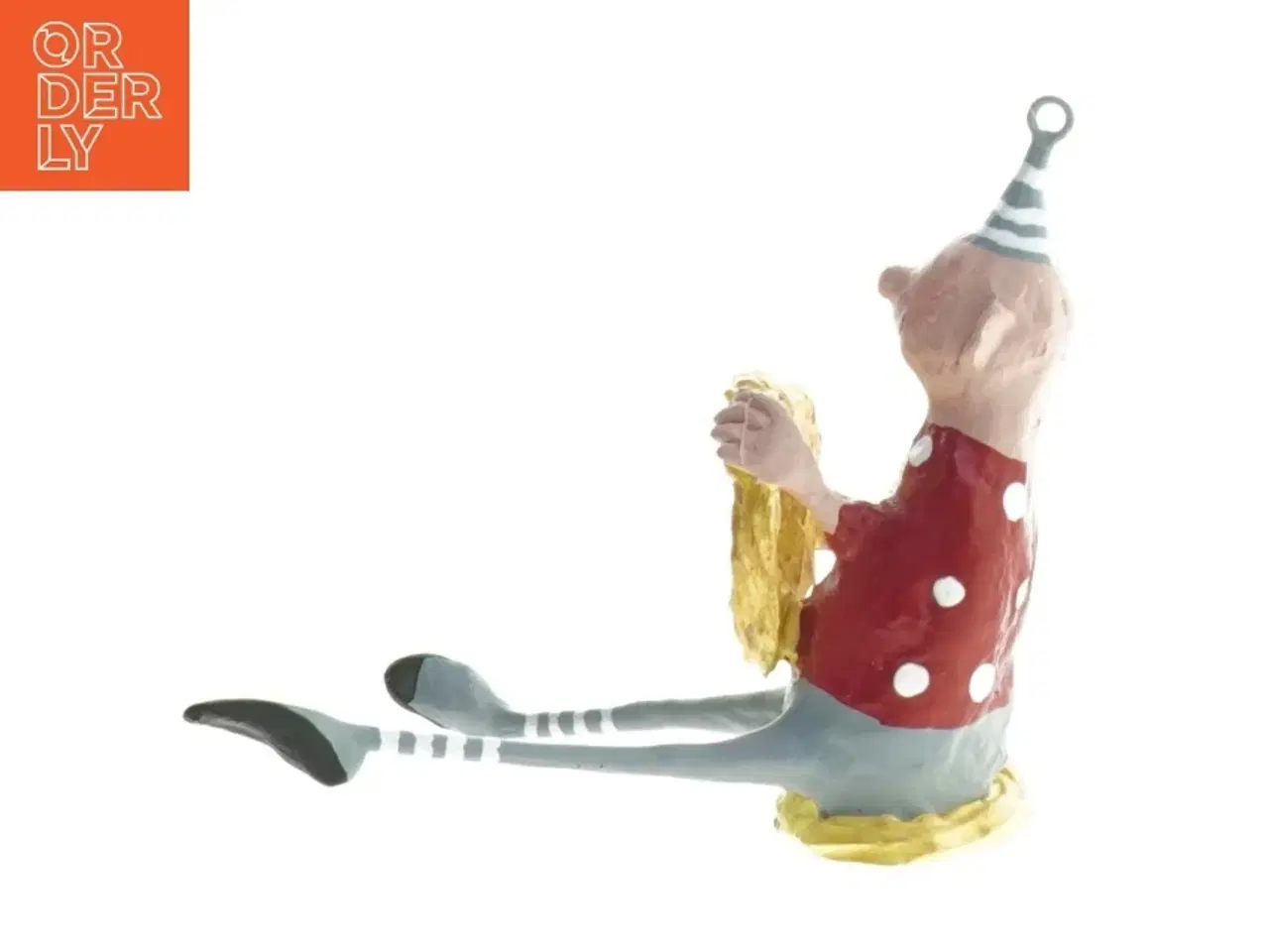 Billede 3 - Dekorativ figur af klovn med kage fra Medusa (str. 11x12,5 cm)