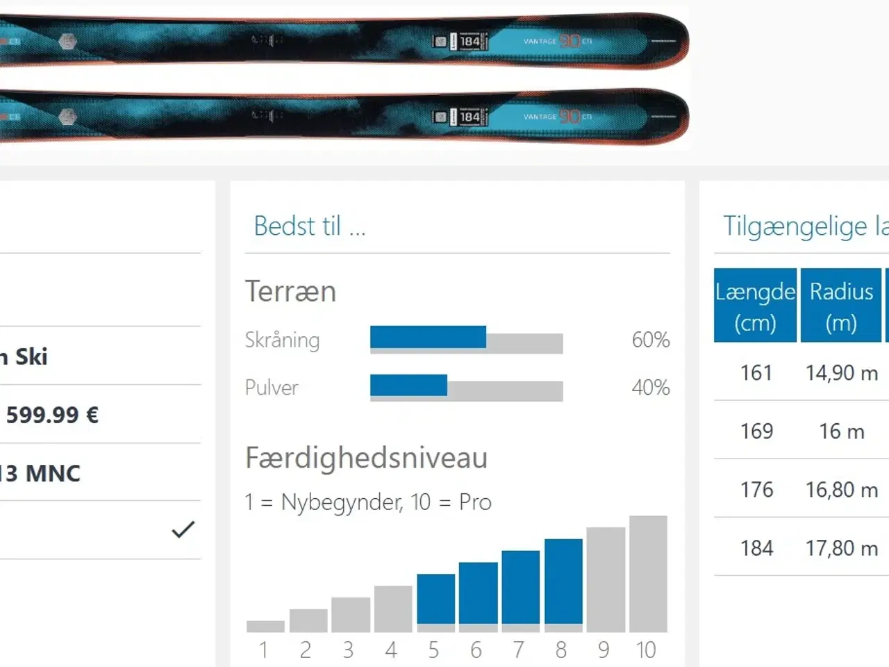 Billede 8 - Ski Atomic Vantage 90 CTI - 184 cm