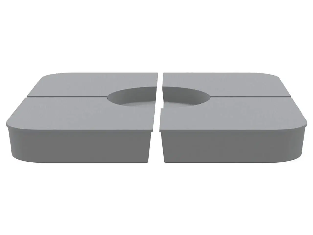 Billede 4 - 4 dele parasolbund til parasolfod 100 kg PP