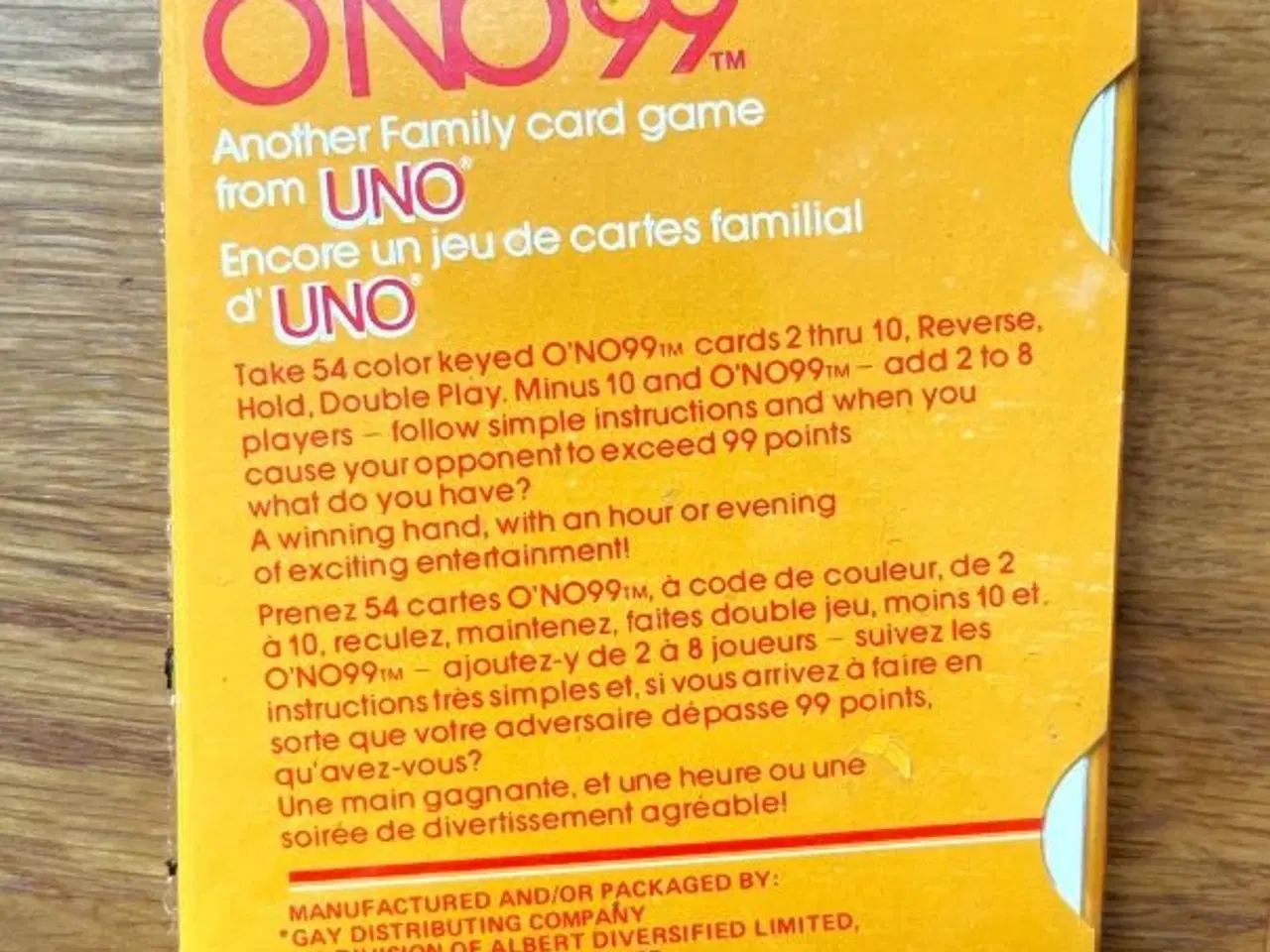Billede 2 - UNO-spil + O´NO 99. Begge ubrugte.