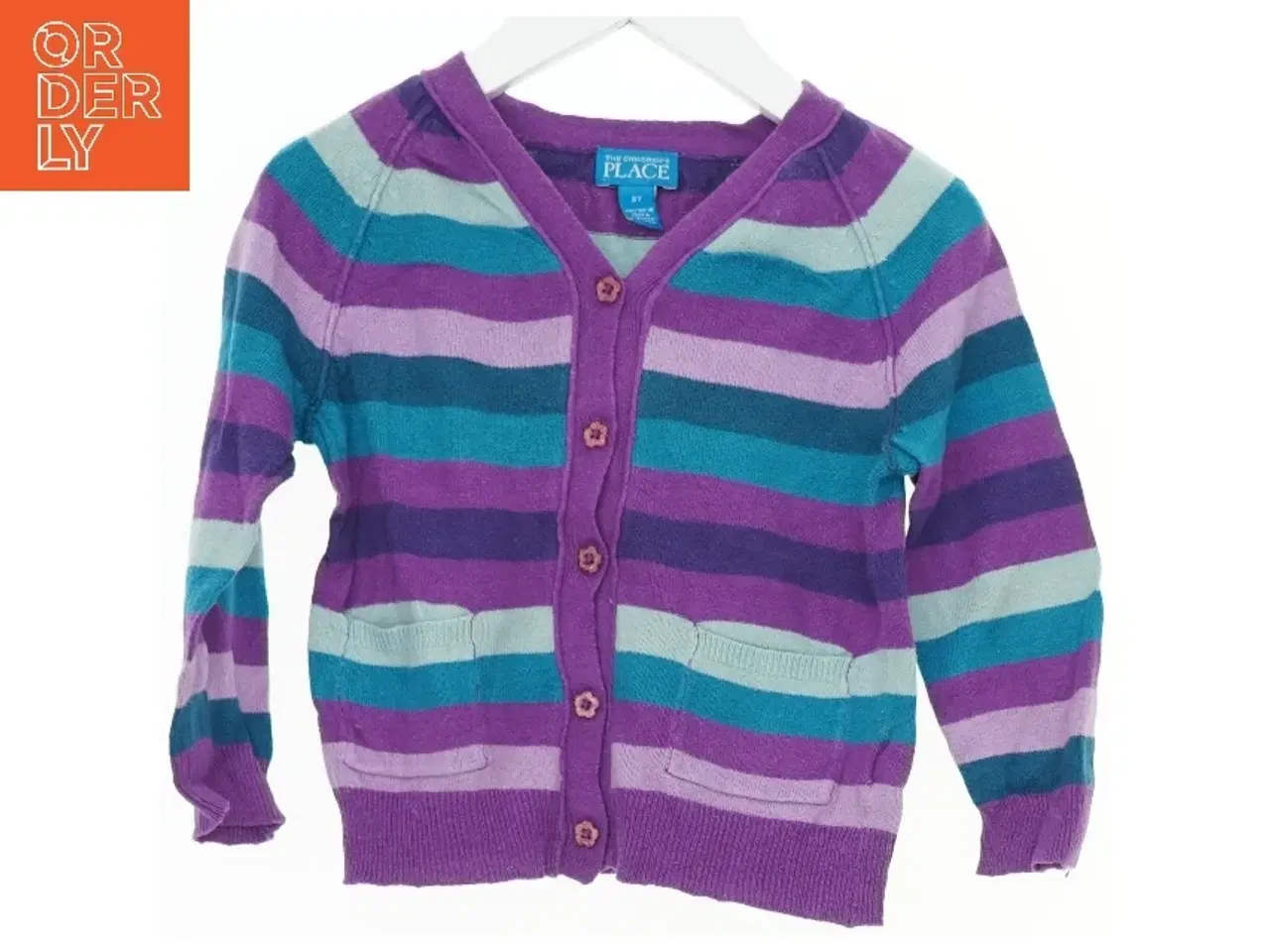 Billede 1 - Strikket cardigan med striber fra Palace (str. 98)