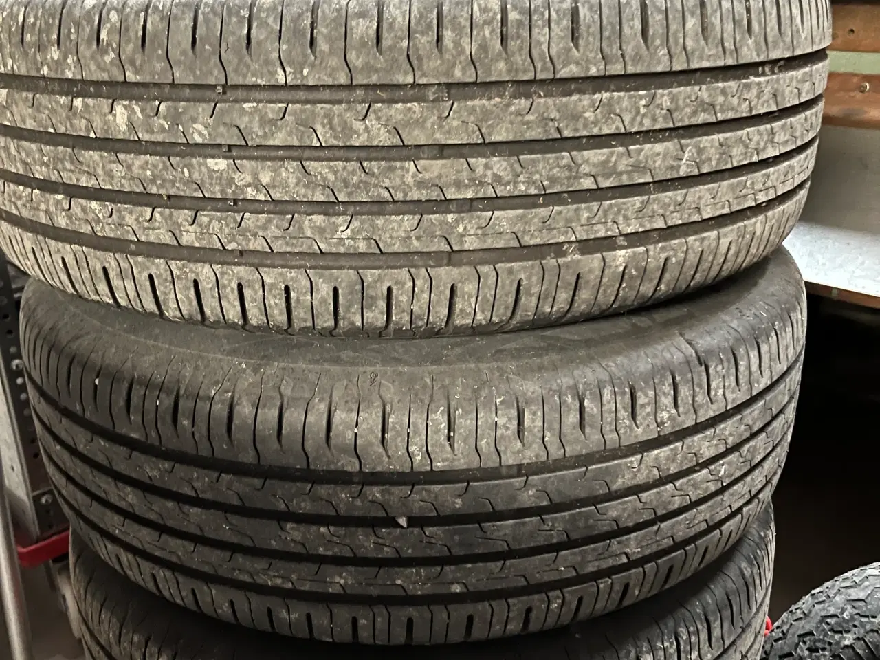 Billede 3 - 4 Alu fælge med Conti 205/60R16H lidt brugt