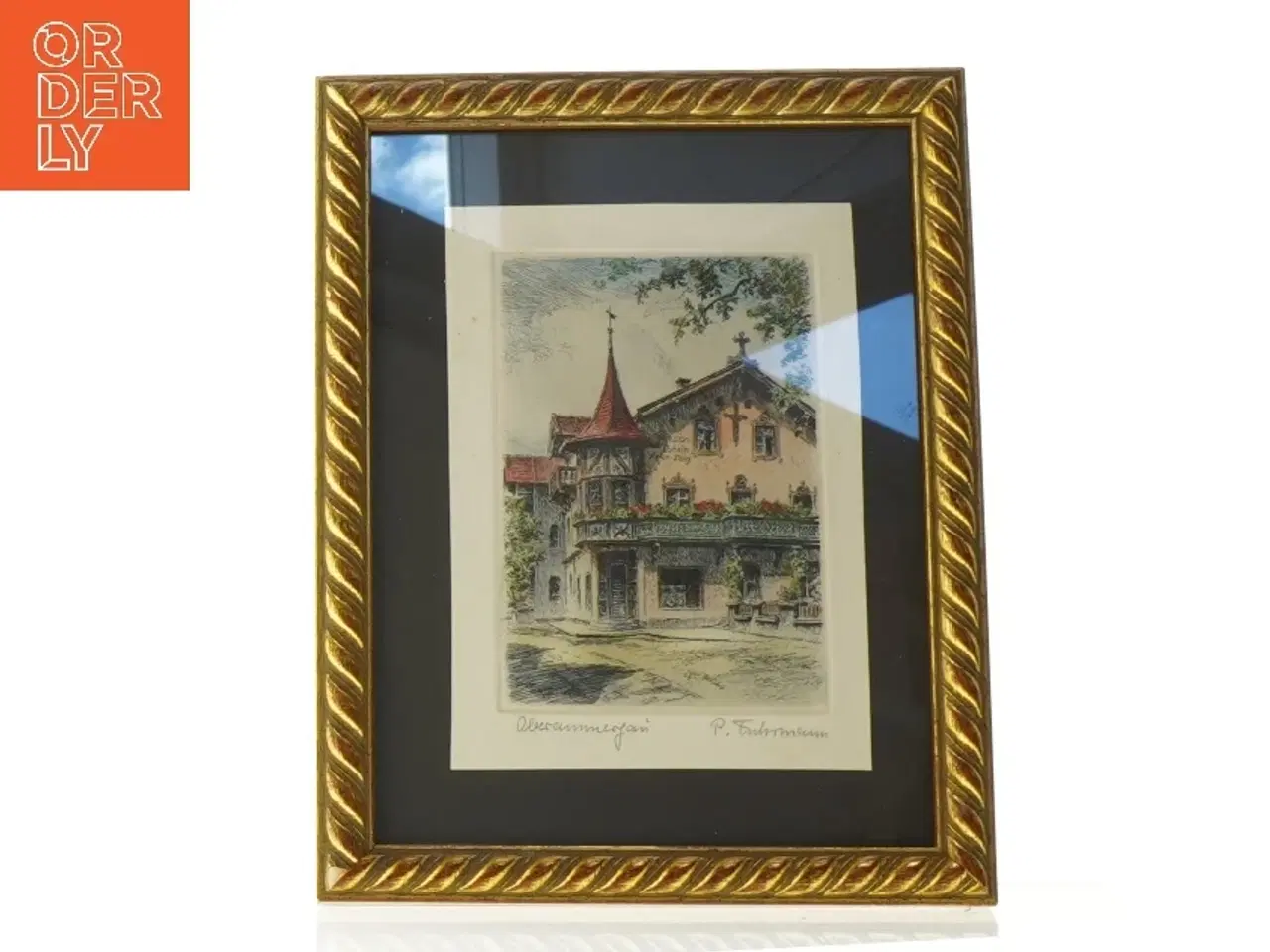 Billede 1 - Paul Fuhrmann billede (str. 27,5 x 21,5 cm)