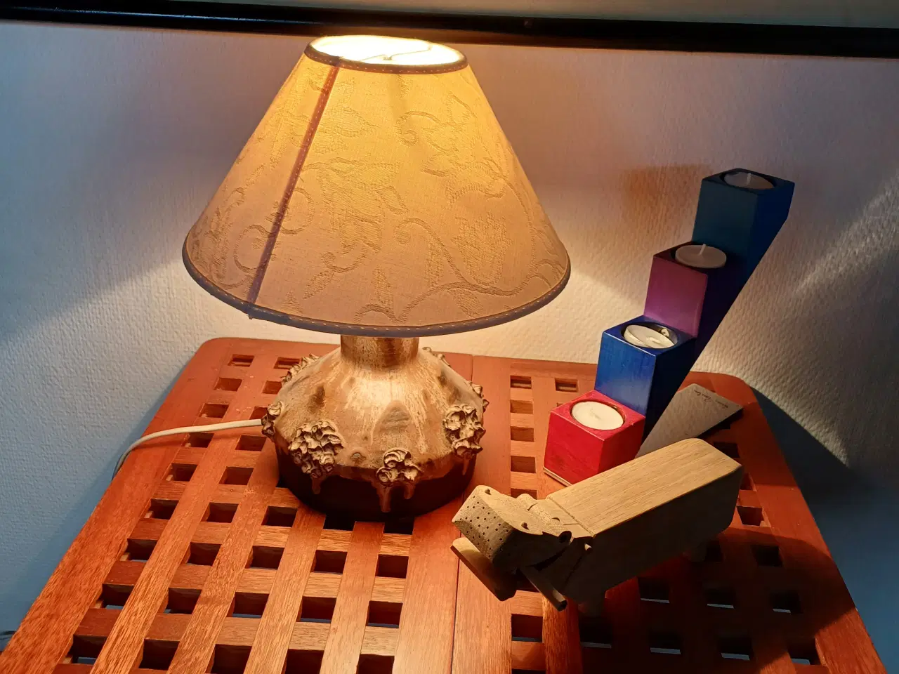 Billede 4 - Keramik bordlampe. 