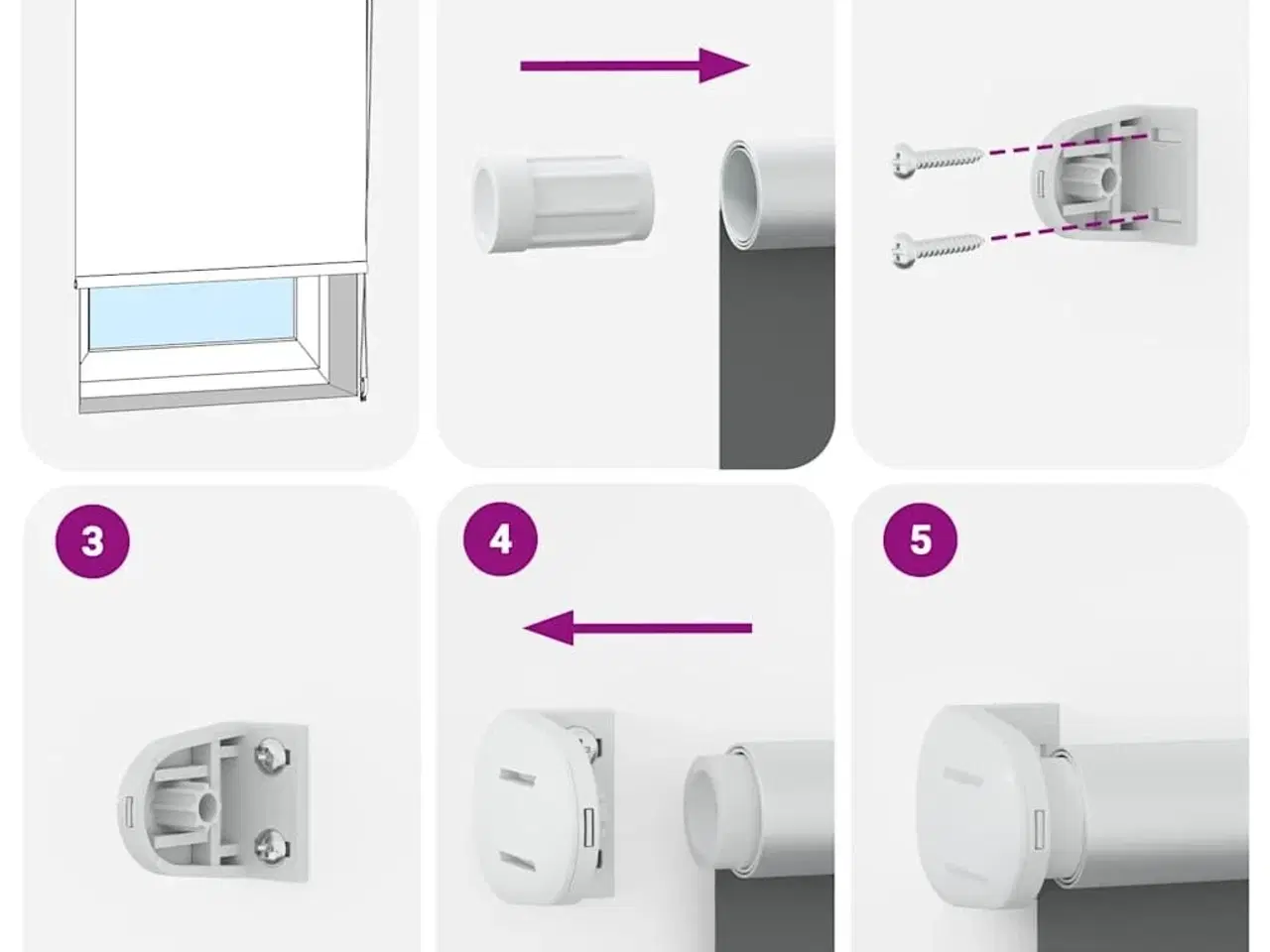 Billede 7 - Rullegardin mørklægning 70x130 cm stofbredde 65,7 cm polyester