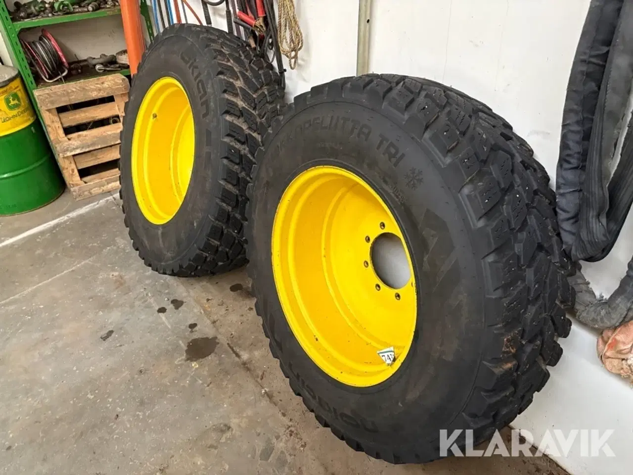 Billede 2 - Forhjul + fælge Nokian Hakkapeliitta TRI 2 styk