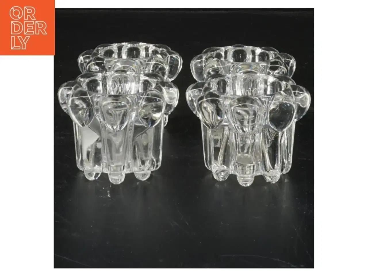 Billede 2 - Glas fyrfadsstager (str. 5 cm)
