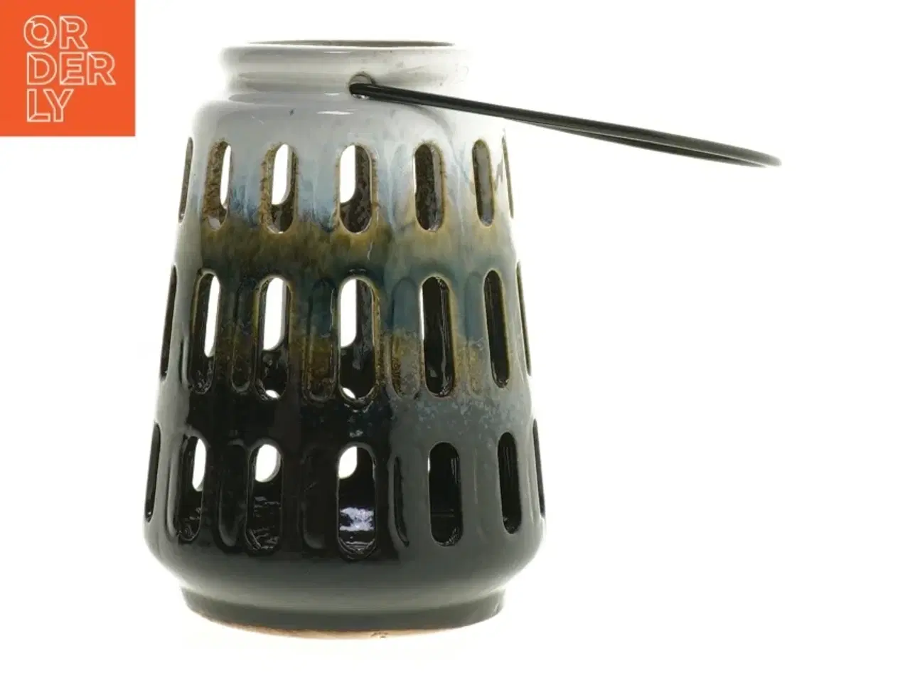 Billede 2 - Keramisk lysestage (str. 13,5 cm)