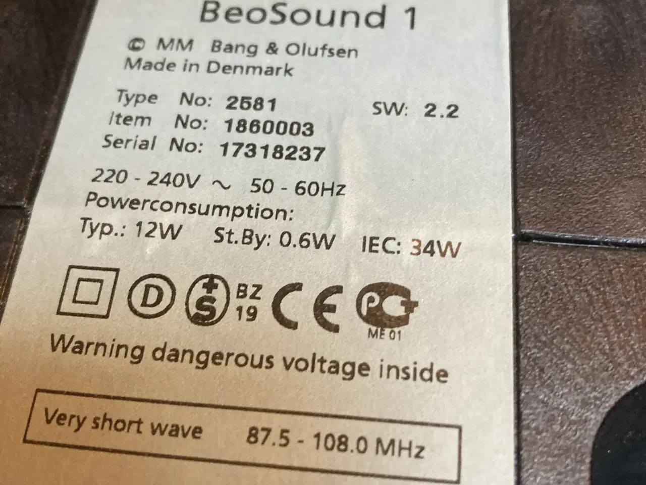 Billede 5 - Beosound 1