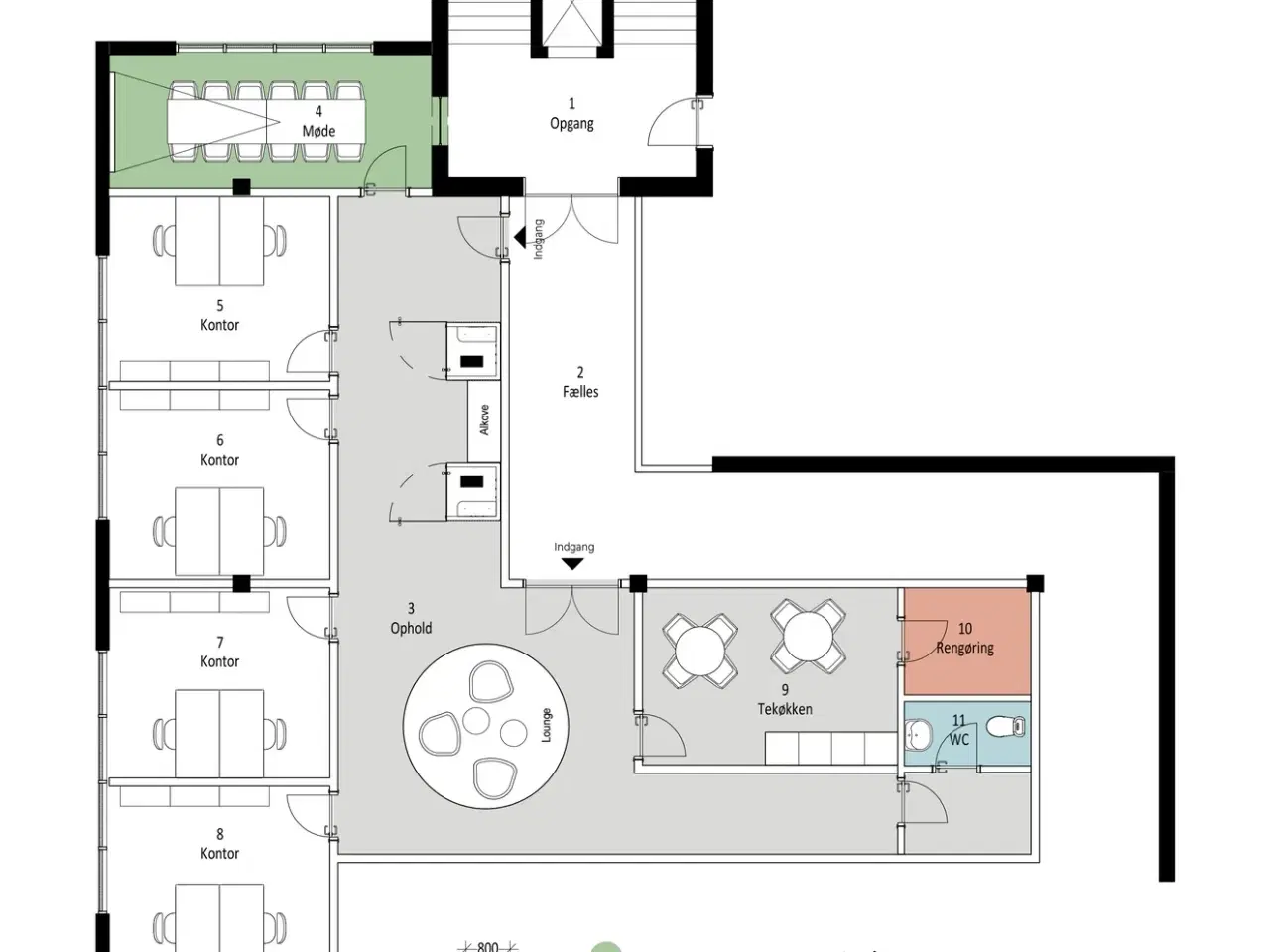 Billede 16 - Lyst kontor- eller kliniklejemål tæt på offentlig transport og Motorring 3