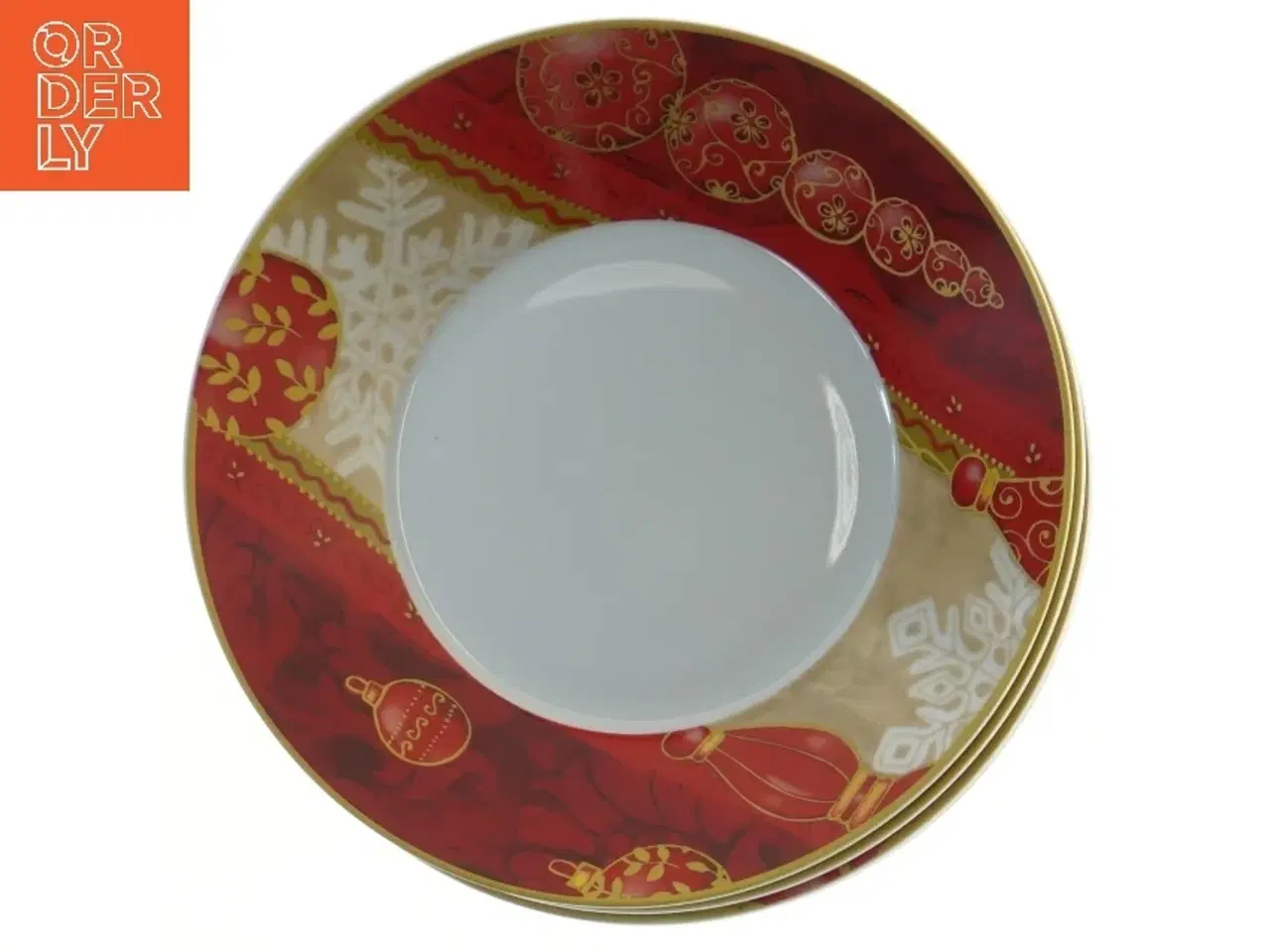 Billede 2 - Sæt af fire tallerkener med julemotiv fra Hoichanzu (str. 4 styk, ø 21,5 cm)