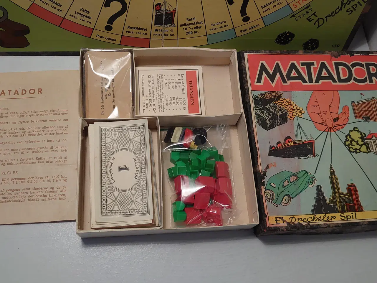 Billede 3 - Matadorspil. Komplet og fra omkring 1960. Velholdt