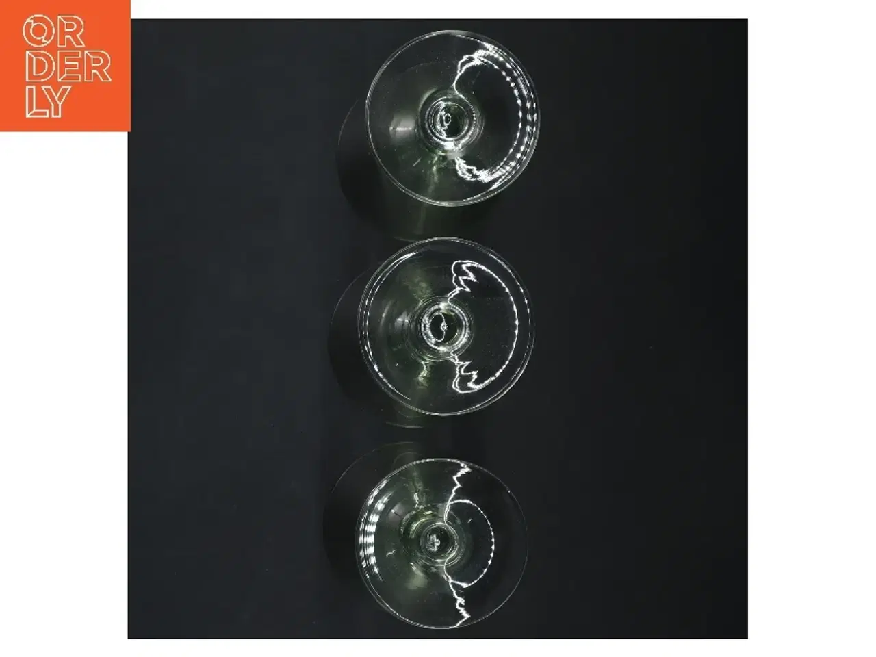 Billede 2 - Grønne vinglas (str. 12 cm, 3 styk cm)