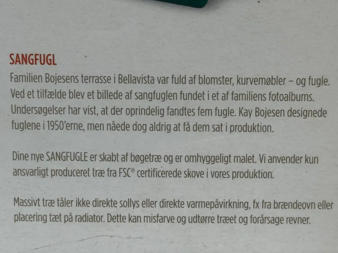 Billede 7 - Nye Kaj Bojesen CBRE Sangfugle