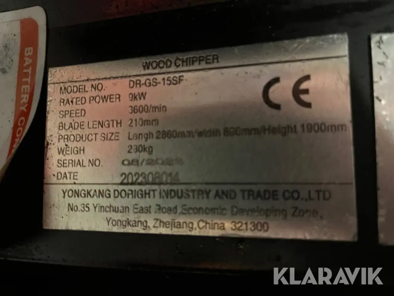 Billede 8 - Flishugger DK-TECgs 15SF