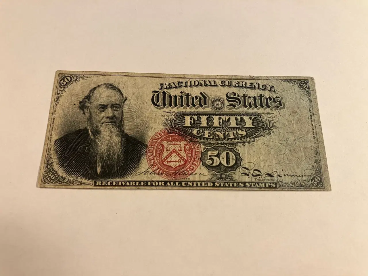 Billede 1 - 50 Cents 1866 USA