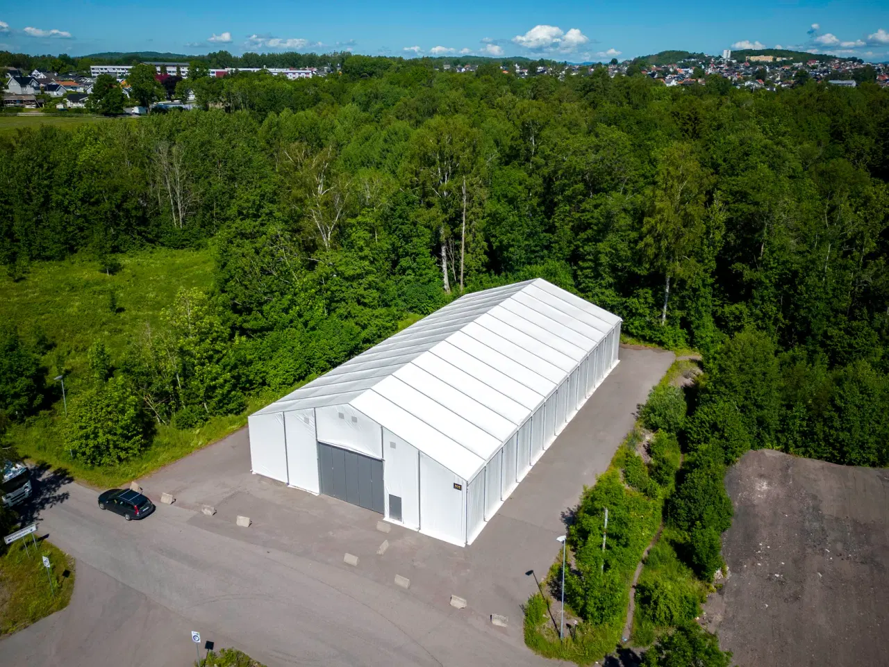 Billede 2 - Brugt lagertelt 15 x 24 x 4 m
