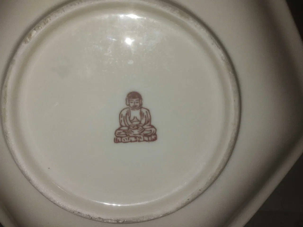 Billede 2 - Kinesisk porcelæn håndmalet fad