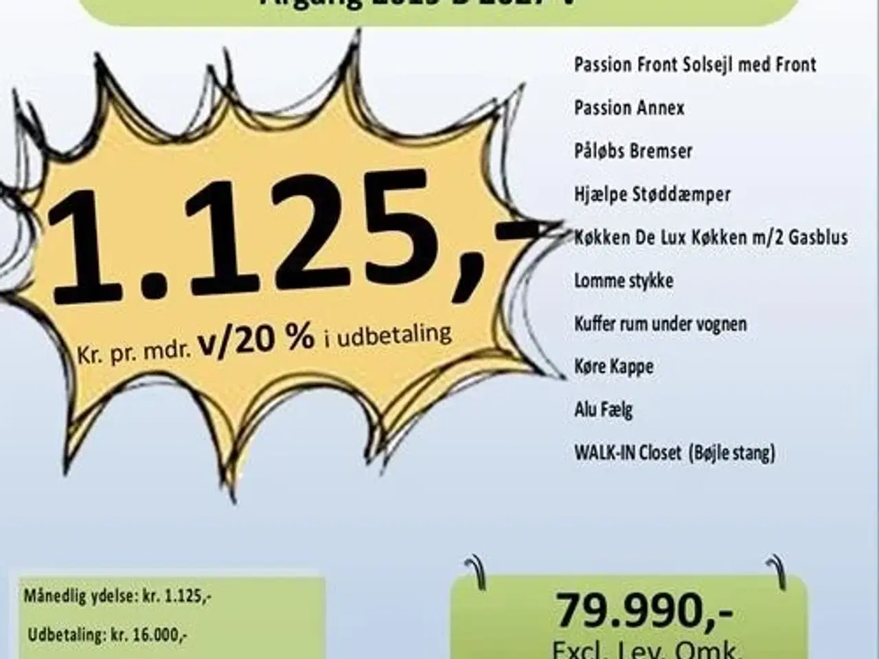 Billede 2 - Camp-let Passion med Bremser 500