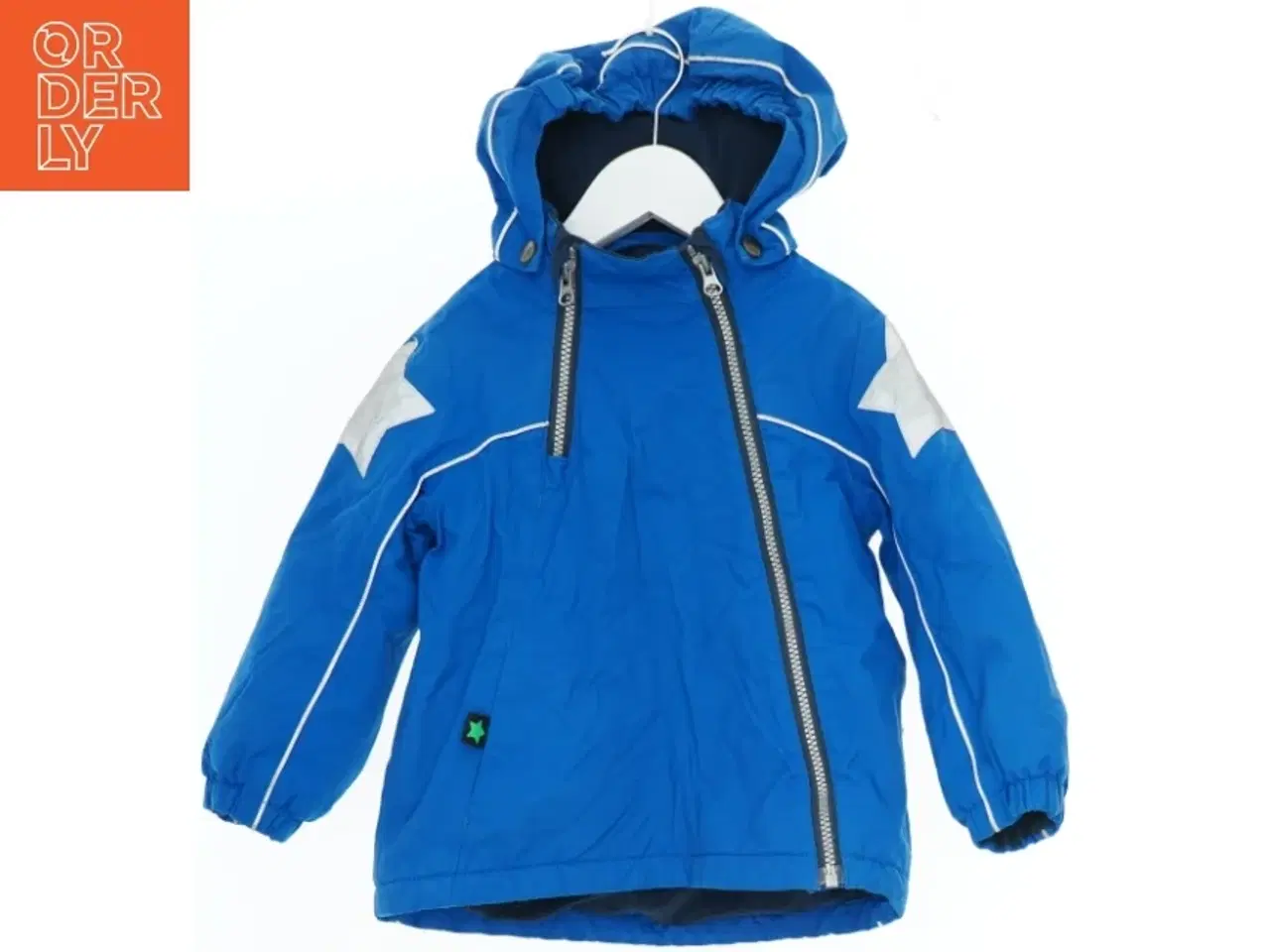 Billede 1 - Blå vinterjakke med stjerner fra Molo (str. 98)