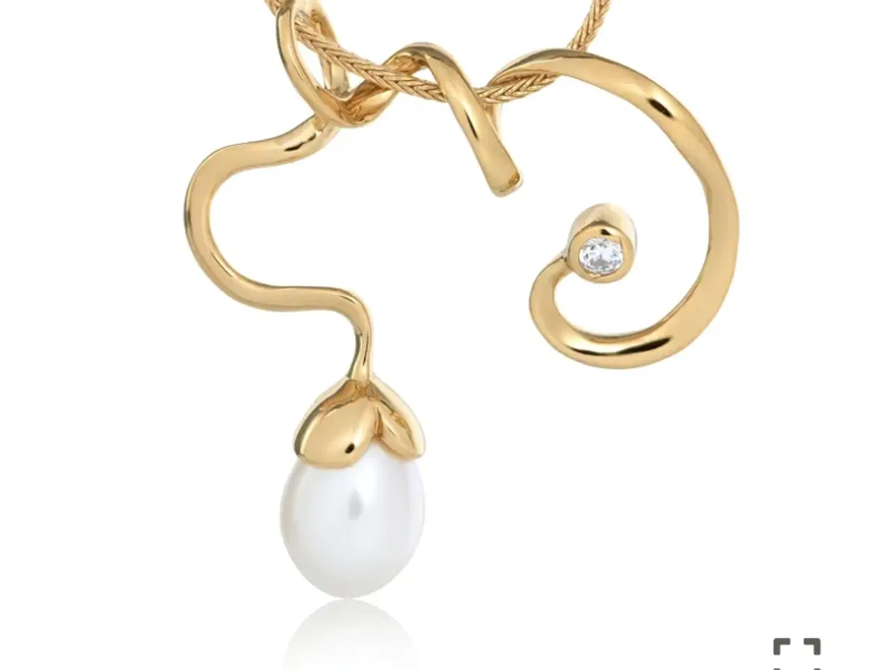 Billede 1 - Halskæde med smukt vedhæng.