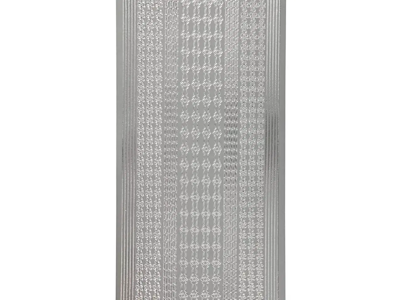 Billede 1 - Sølv Border Stickers 10x23 cm - Elegant Dekoration