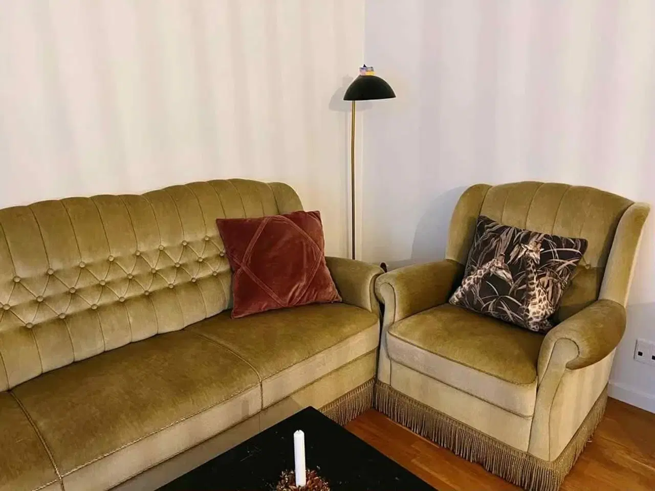 Billede 3 - Vintage Sofa og lænestol i grøn