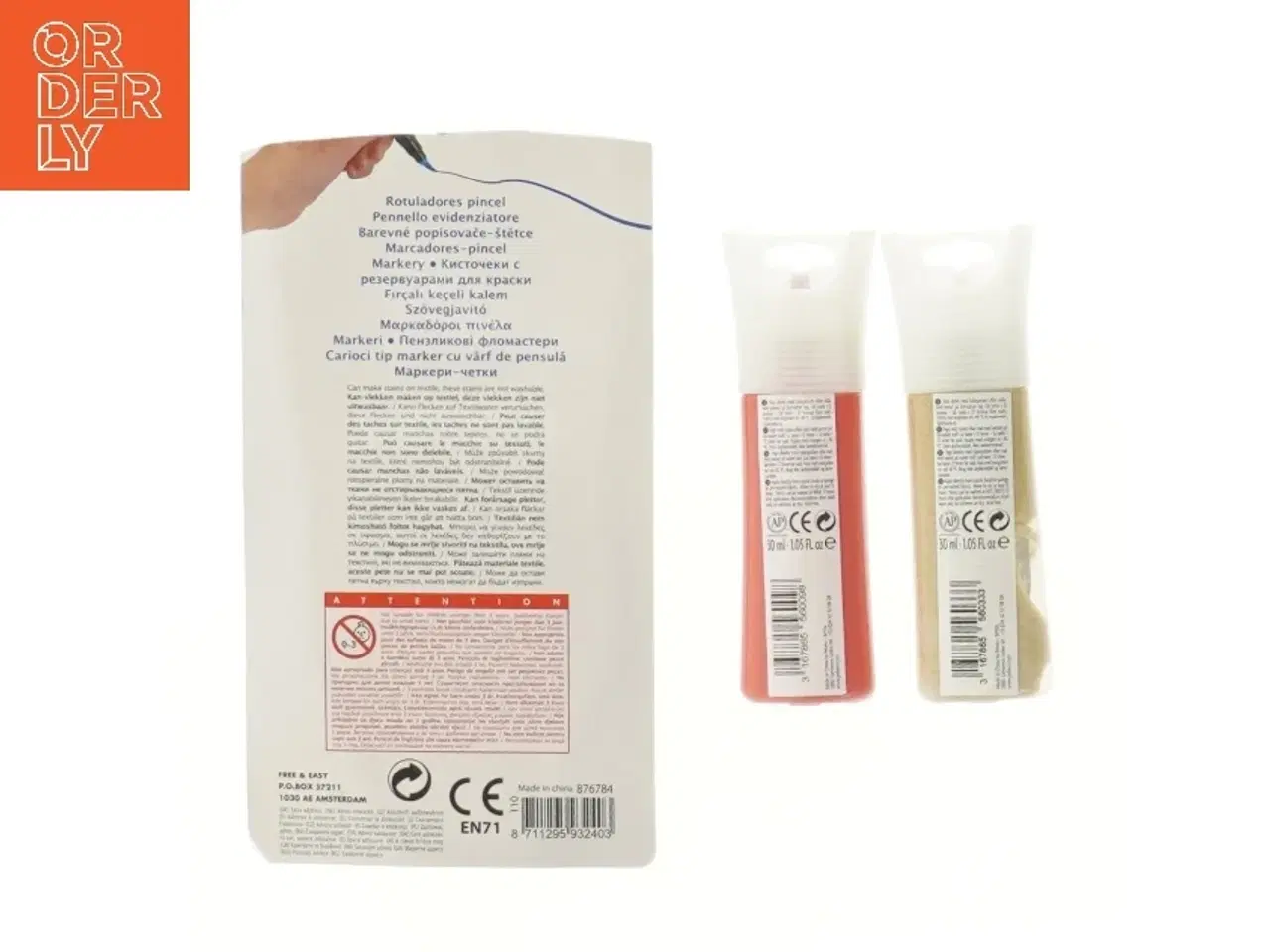 Billede 2 - Pebeo tekstil tusser og maling sæt