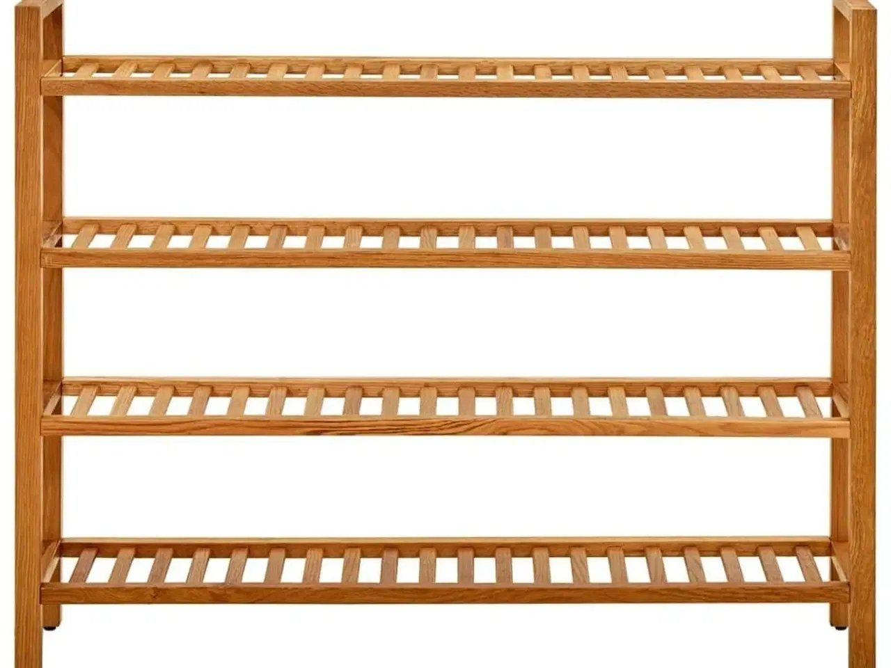 Billede 2 - Skostativ med 4 hylder 100x27x80 cm massivt egetræ