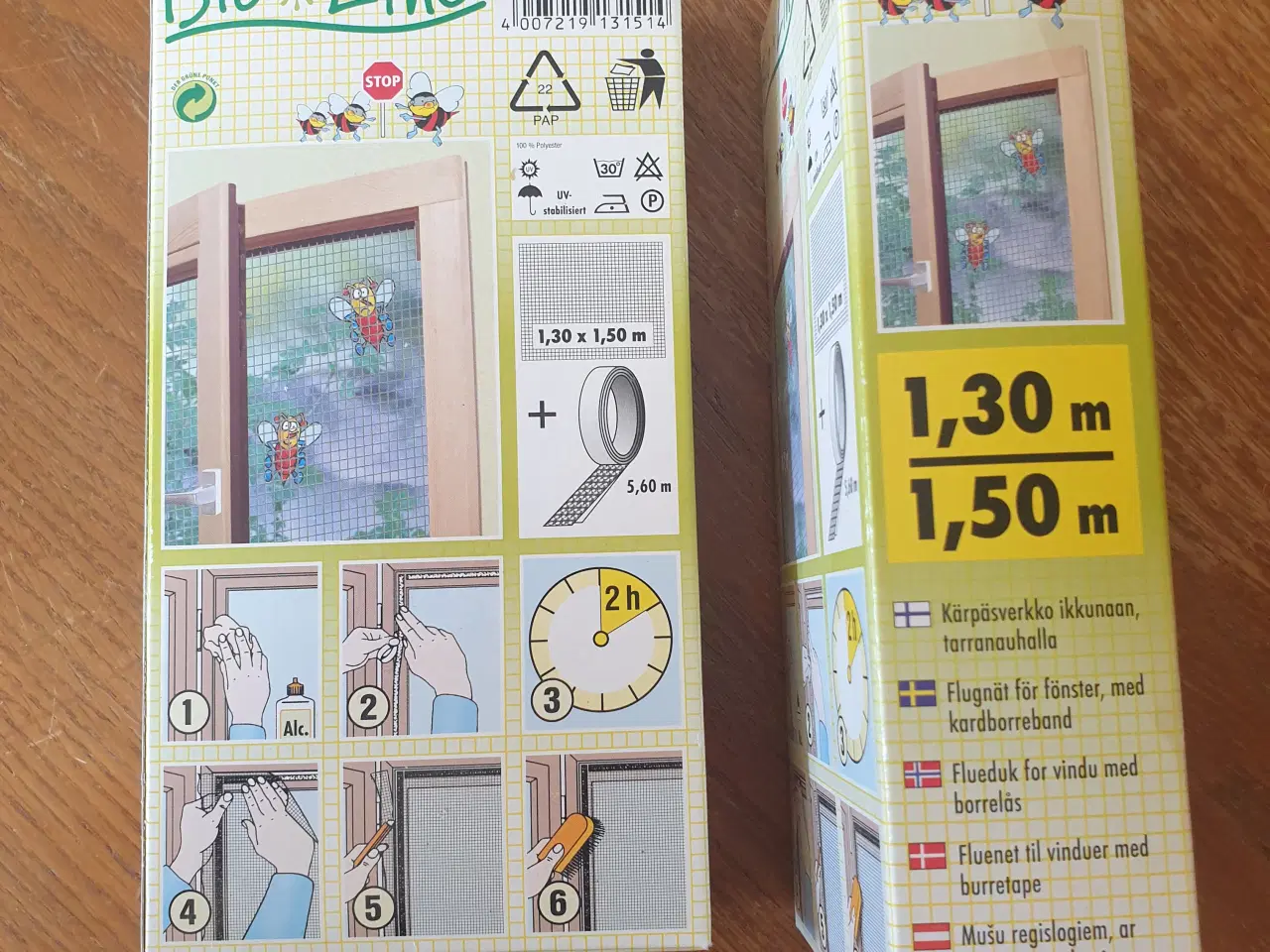 Billede 1 - Fluenet til vinduer med Burretape. 3 pakker