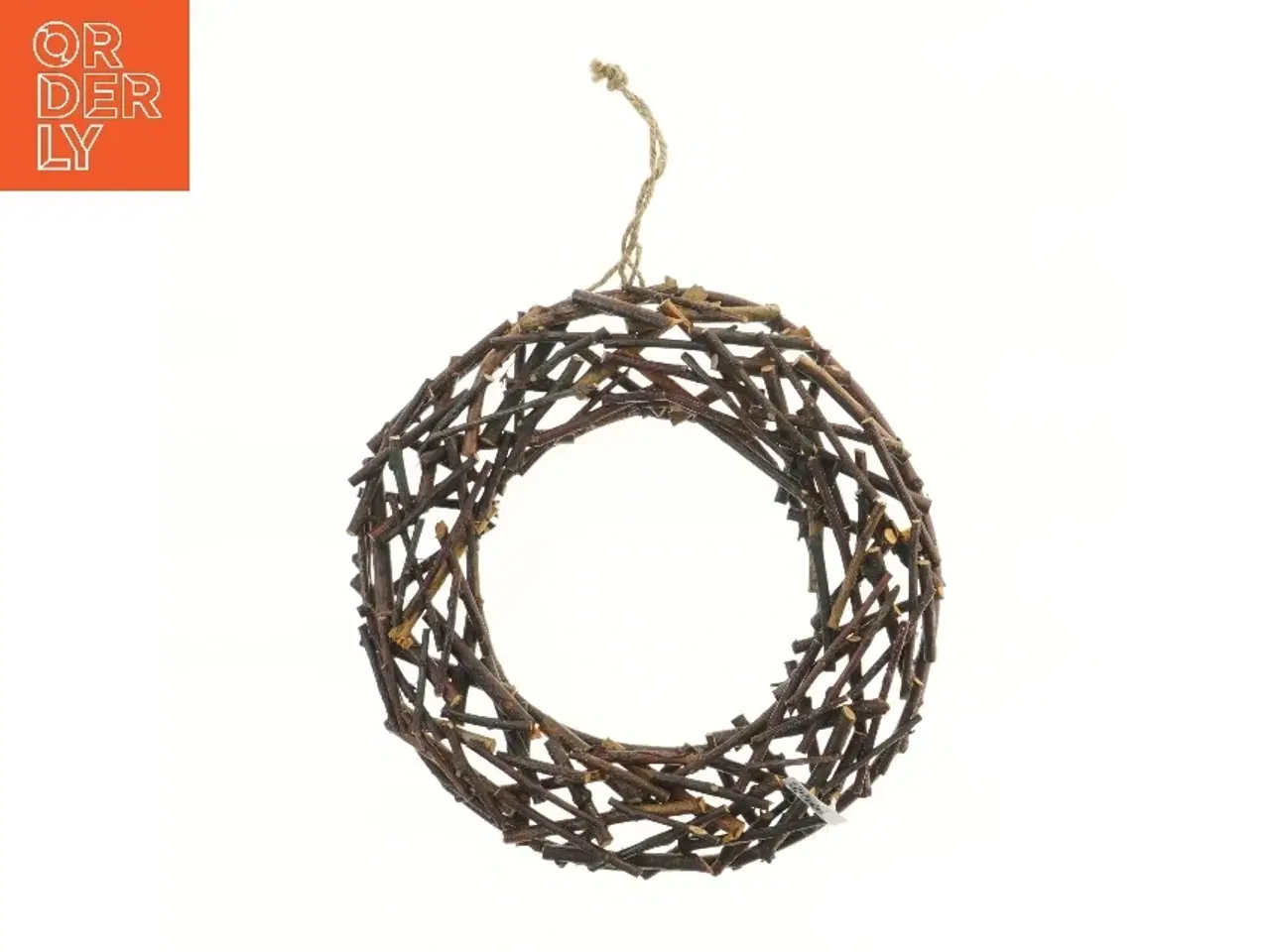 Billede 1 - Dekorativ krans af grene (str. Ø 32 cm)