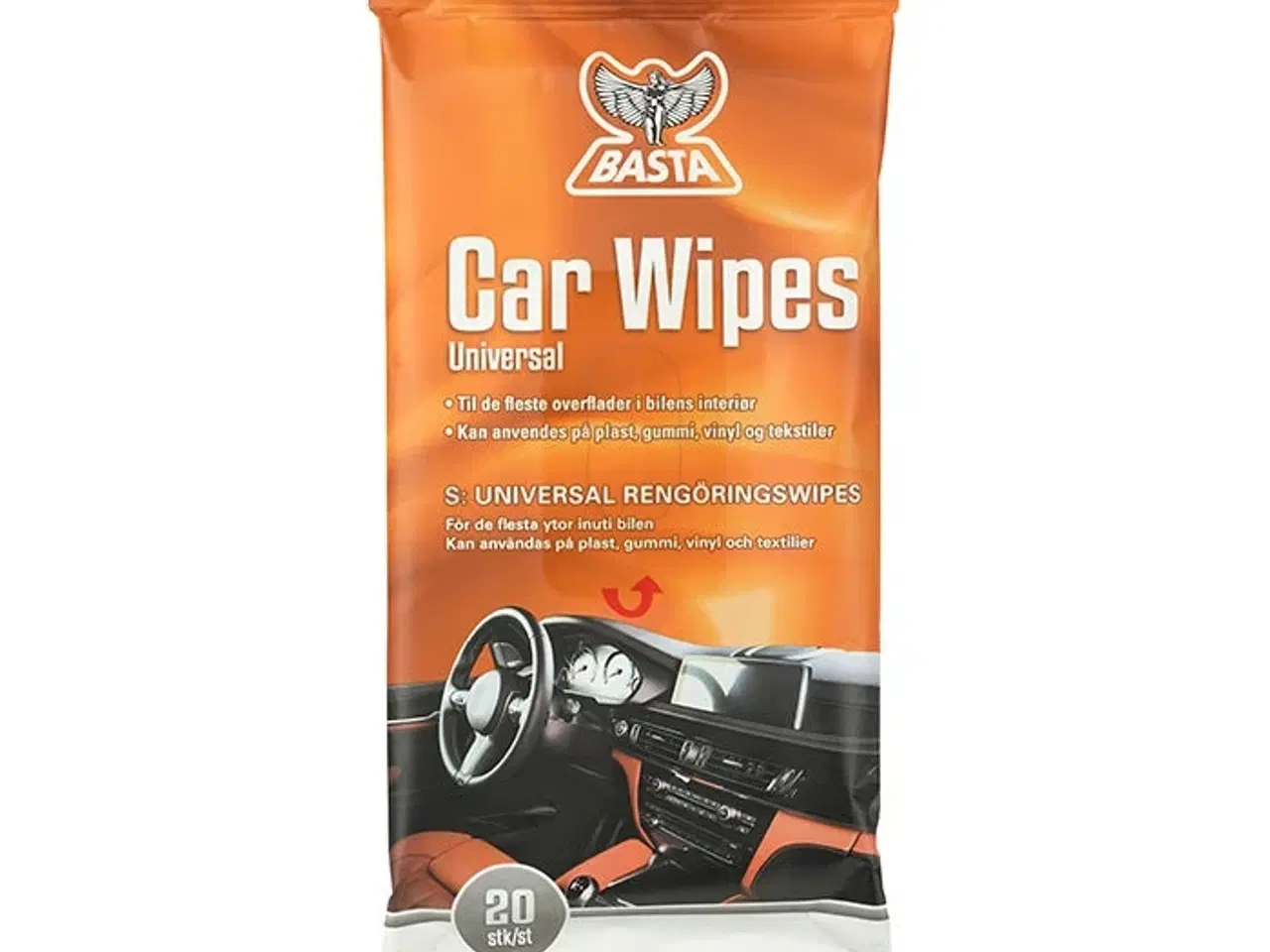 Billede 1 - Basta car wipes allround 20 stk.