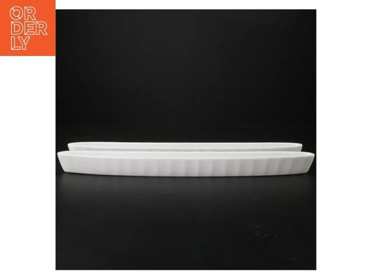 Billede 1 - Lange porcelænsfade (str. 40 x 4 cm)