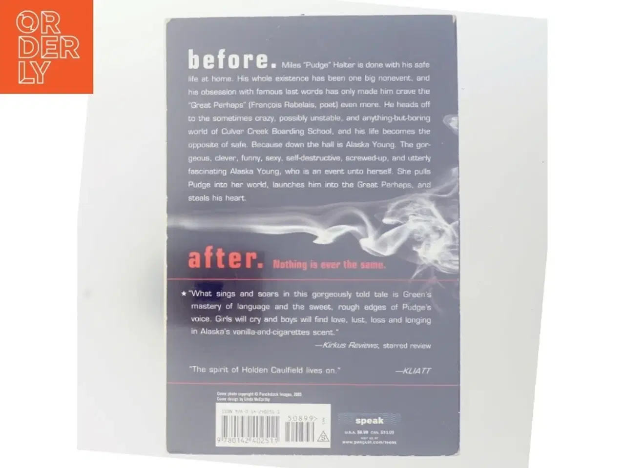 Billede 3 - Looking for Alaska af John Green (f. 1977) (Bog)