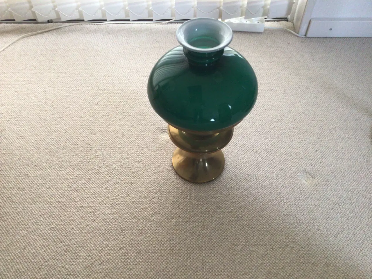 Billede 1 - Gl. Petroleumslampe messing