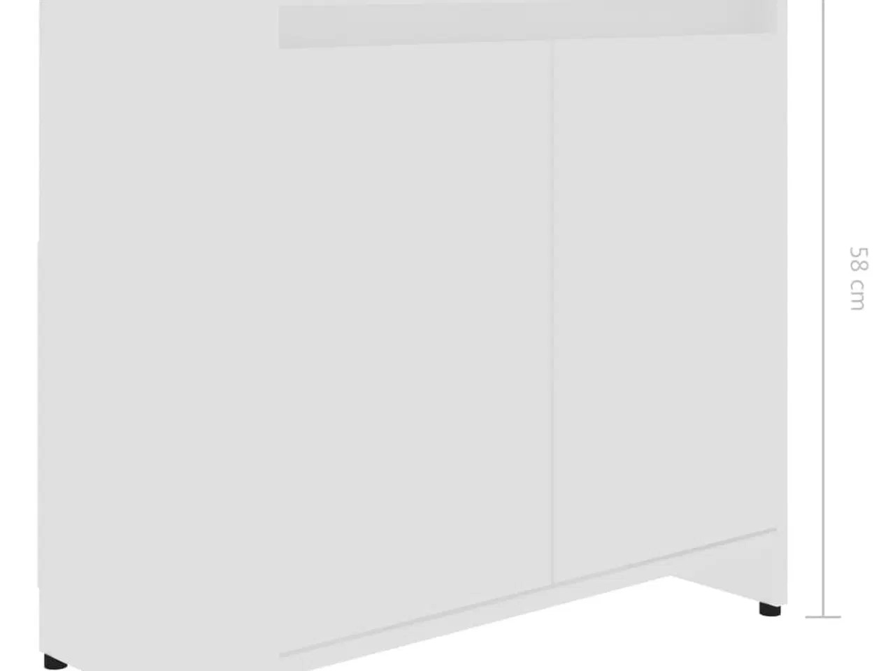 Billede 11 - Badeværelsesskab 60x33x61 cm spånplade hvid
