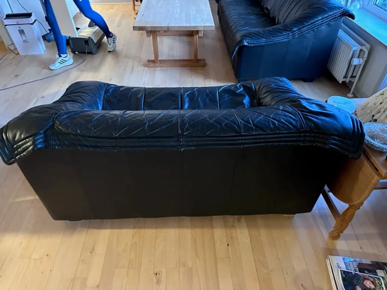 Billede 2 - 2 personers Lædersofa