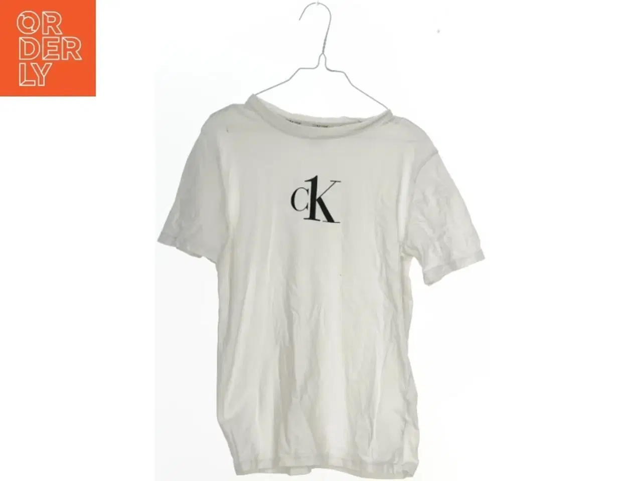 Billede 1 - Hvid t-shirt med CK logo fra Calvin Klein (str. 140)