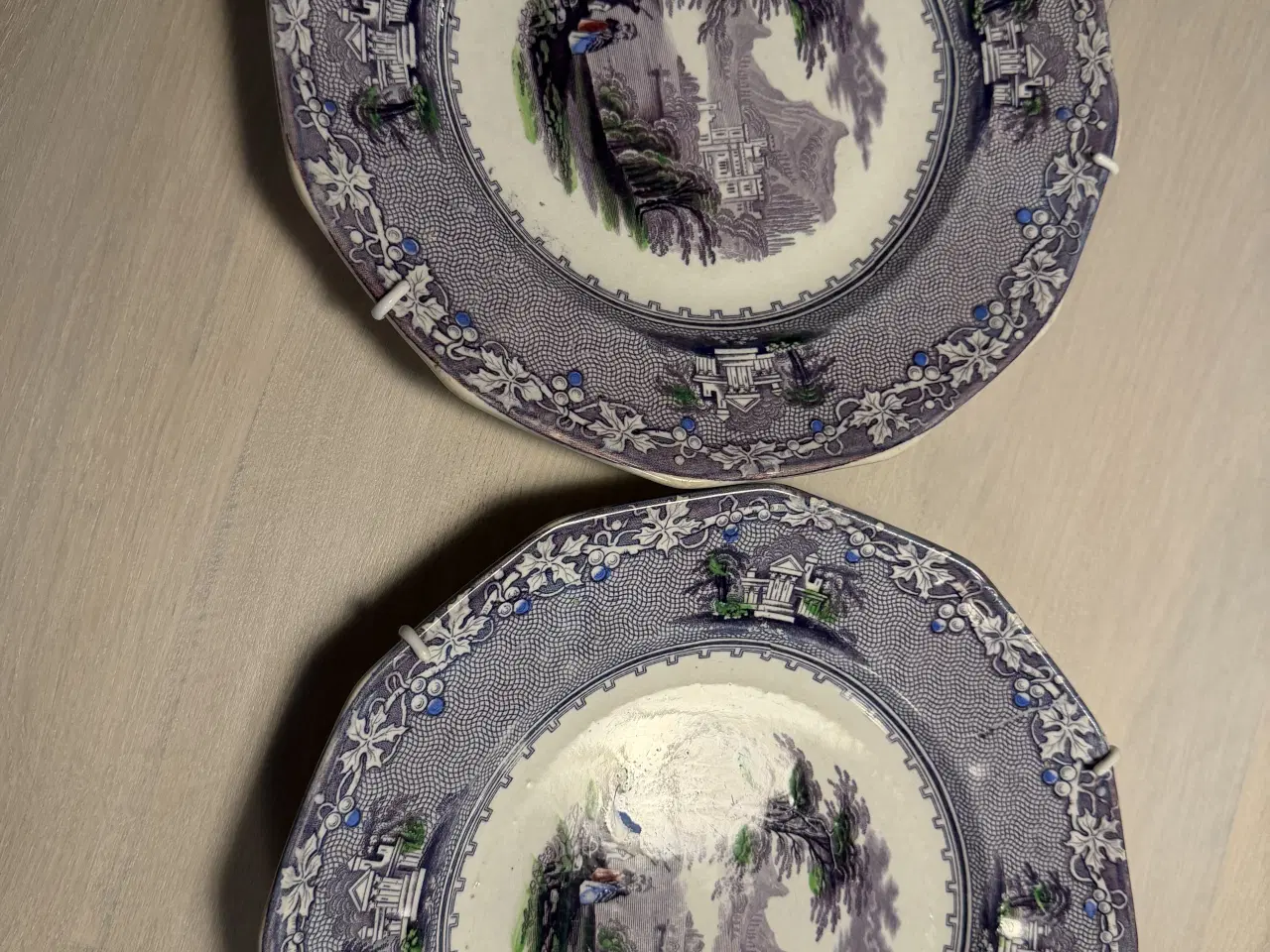 Billede 1 - Antik engelsk tallerkner “Jenny Lind”