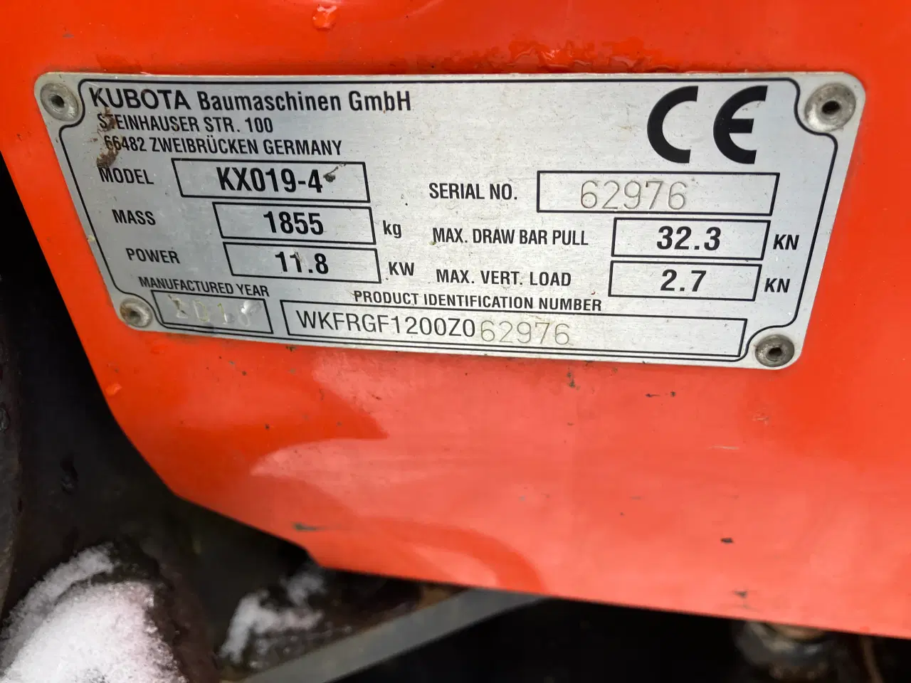 Billede 7 - Kubota KX16-4 med kun 608 timer fra ny.