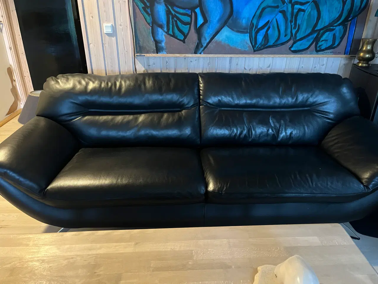 Billede 2 - Semi Anilinlæder sofa