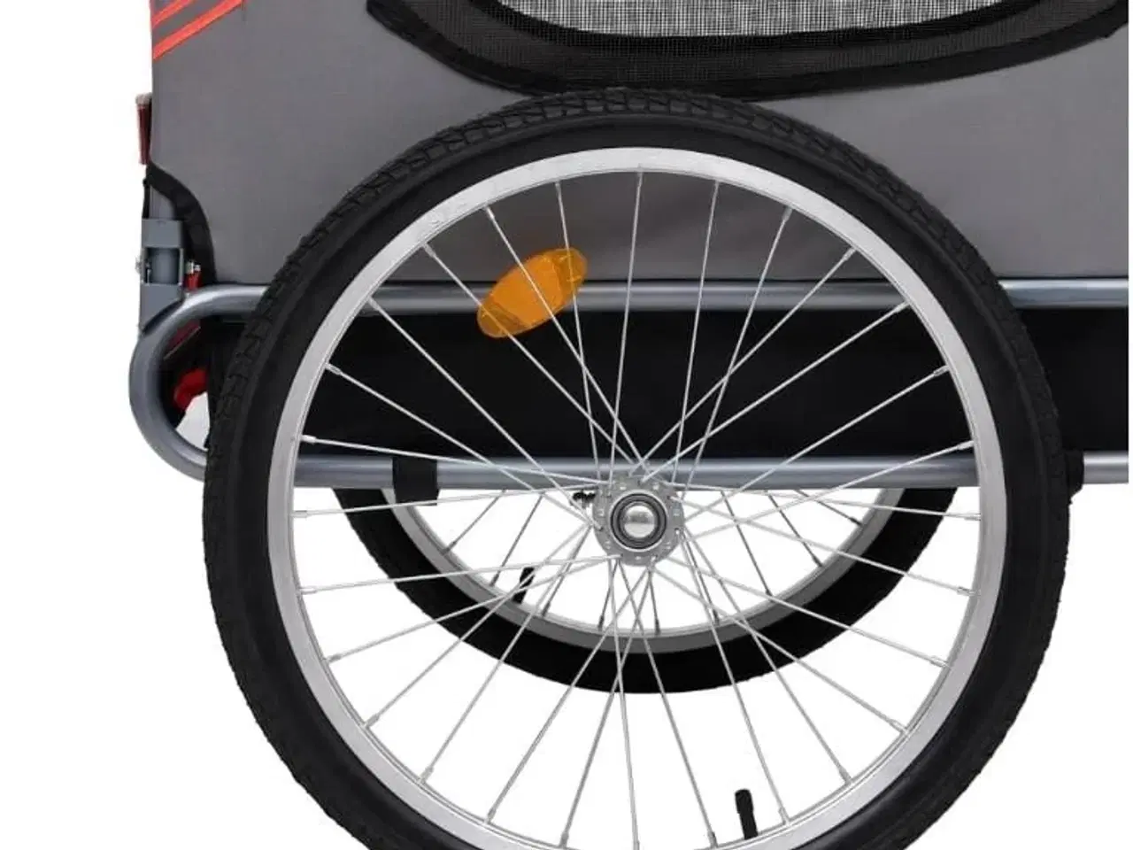 Billede 5 - Cykeltrailer til kæledyr rød og sort