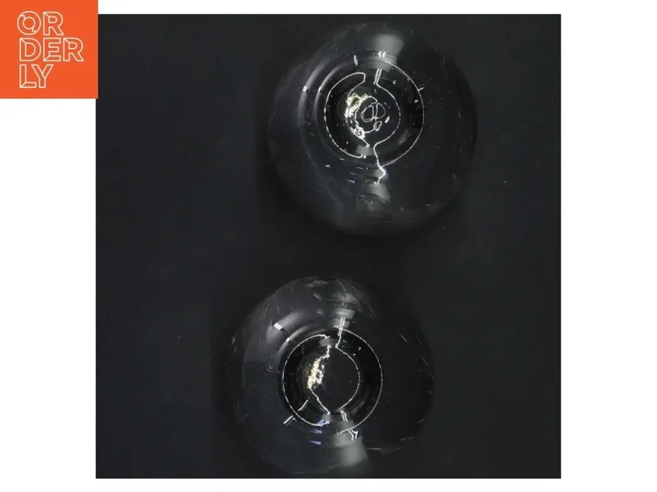 Billede 2 - To glas med dekoration (str. 9x8 cm)