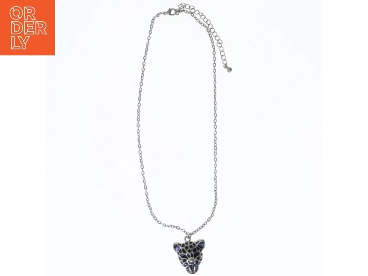 Billede 1 - Halskæde med leopardvedhæng (str. 44 cm)