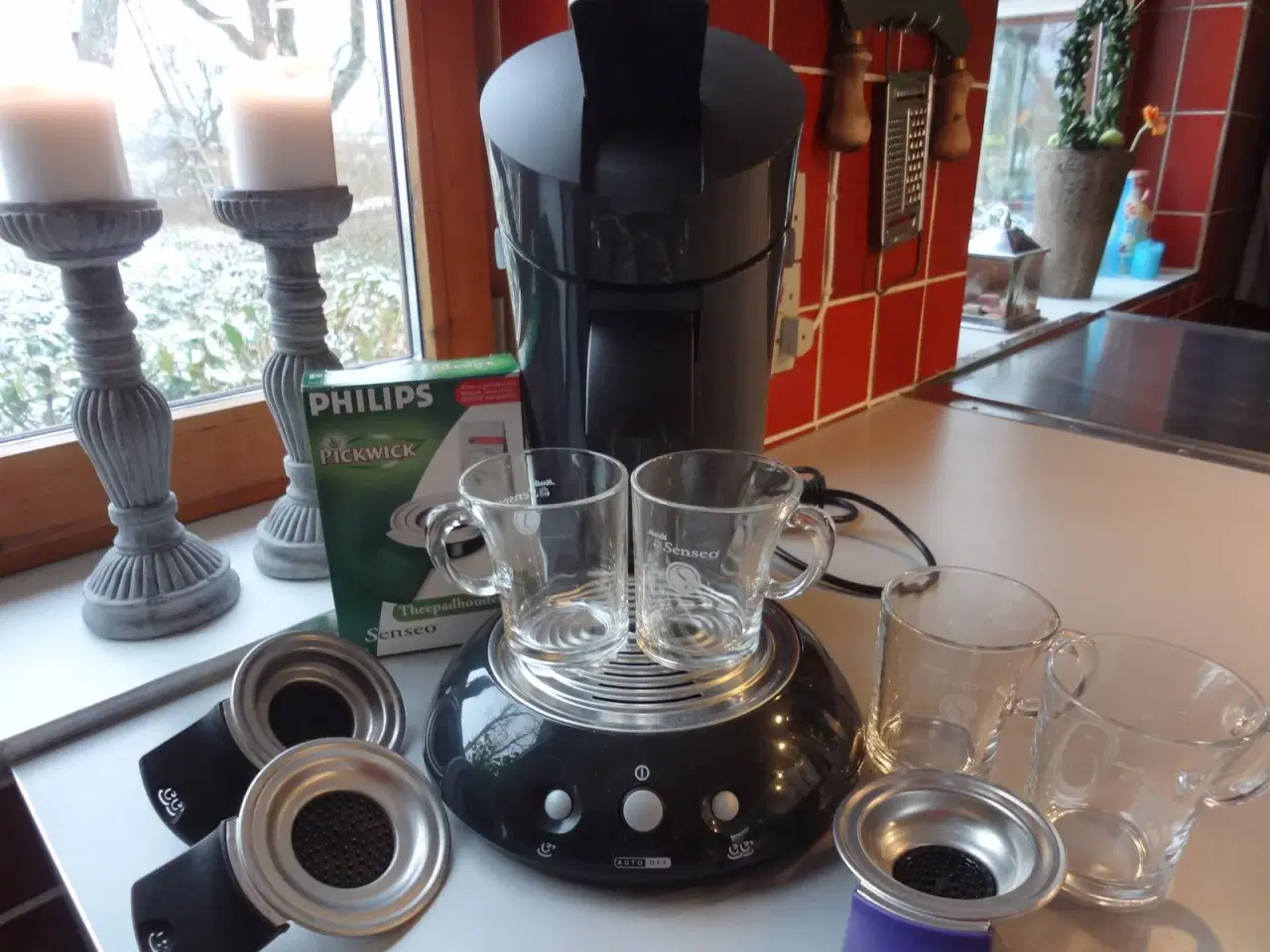 Billede 1 - Kaffemaskine - Senseo + ekstra udstyr.