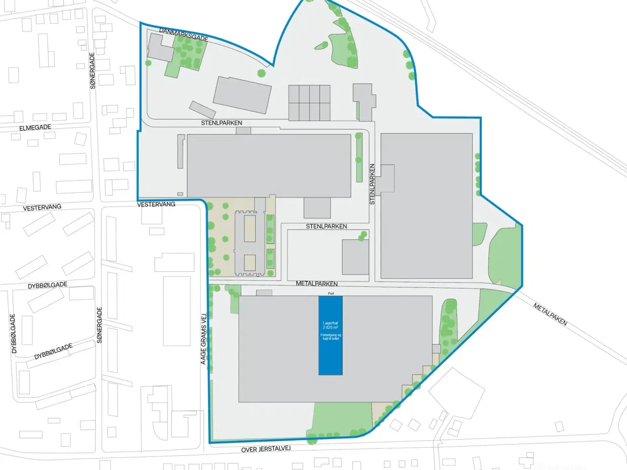 Billede 13 - Højloftet lager m. port ca. 1 km fra Vojens centrum